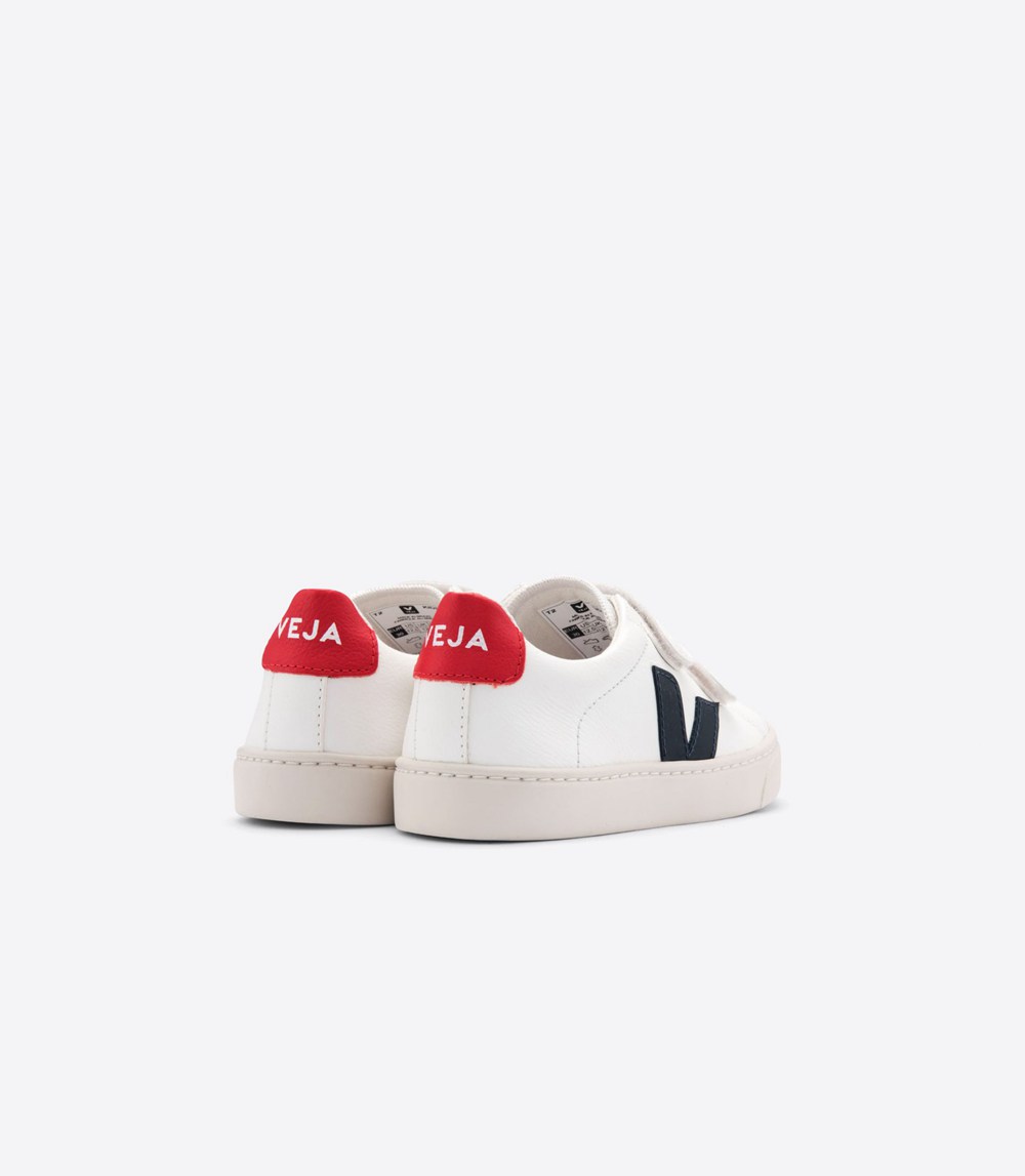 Veja Trainers Kids White - Esplar Velcro Chromefree - DQGY-57216